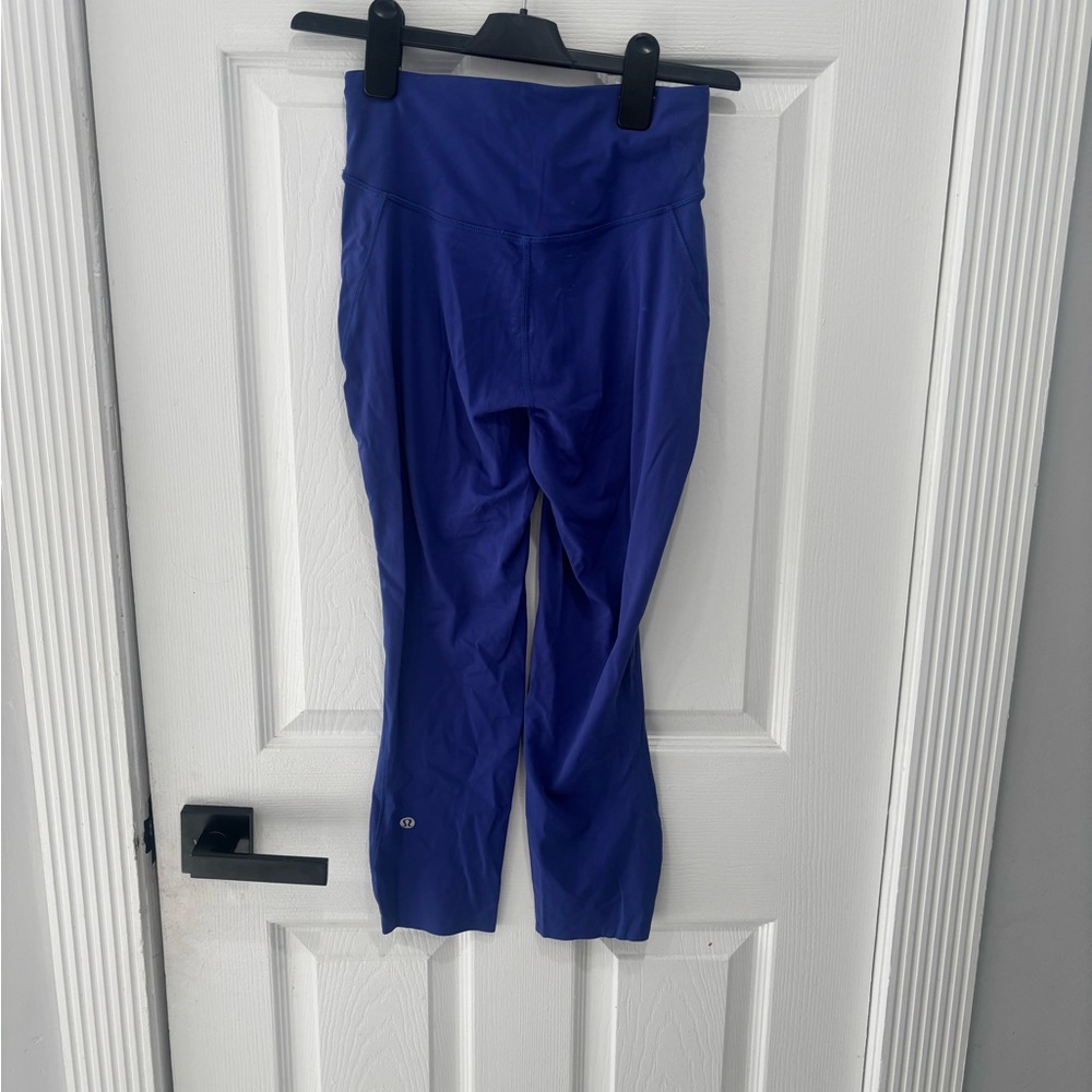 Lululemon Fast Free HR Tight 25" Nulux Size :4 Blue Leggings